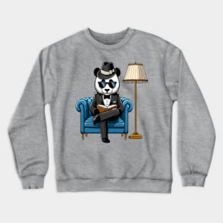 Giant Panda In A Chair Crewneck Sweatshirt